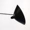 Black 3 Rotating Straight Arms Wall Lamp by Serge Mouille 6