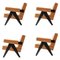 Modell 053 Capitol Complex Sessel von Pierre Jeanneret für Cassina, 4er Set 1