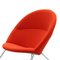 Red Dennie Chair by Nanna Ditzel & Jørgen Ditzel for One Collection 2