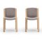 Chairs 300 in Wood and Kvadrat Fabric by Joe Colombo, Set of 2 2