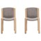 Chairs 300 in Wood and Kvadrat Fabric by Joe Colombo, Set of 2 1