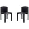 Model 300 Chairs in Wood with Kvadrat Fabric by Joe Colombo, Set of 2, Image 1