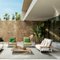 Fenc-E-Nature Outdoor Sofa in Steel, Teak and Fabric by Philippe Starck for Cassina, Image 6