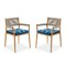 Dine Out Outside Chairs in Teak, Rope & Fabric by Rodolfo Dordoni for Cassina 2