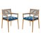 Dine Out Outside Chairs in Teak, Rope & Fabric by Rodolfo Dordoni for Cassina, Image 1