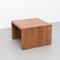 Massiver Niedriger Eichenholz Tisch von Le Corbusier für Dada Est. 5