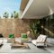 Fenc-E-Nature Outdoor Sofa in Steel, Teak & Fabric by Philippe Starck for Cassina 6