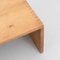 Massiver Niedriger Eichenholz Tisch von Le Corbusier für Dada Est. 4