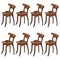 Set of 8 Antoni Gaudi, Jugdenstill, Solid Oak Batllo Spanish Chairs 1