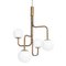 Large Strapatz Glob Brass Ceiling Lamp by Sabina Grubbeson for Konsthantverk 6