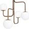 Large Strapatz Glob Brass Ceiling Lamp by Sabina Grubbeson for Konsthantverk, Image 2