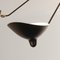 Black 5 Fixed Arm Spider Ceiling Lamp by Serge Mouille, Image 6