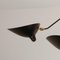 Black 5 Fixed Arm Spider Ceiling Lamp by Serge Mouille 4