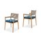 Dine Out Outside Chairs in Teak, Rope & Fabric by Rodolfo Dordoni for Cassina, Set of 6, Image 3