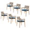 Dine Out Outside Chairs in Teak, Rope & Fabric by Rodolfo Dordoni for Cassina, Set of 6 1