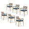 Sedie Dine Out in teak, corda e stoffa di Rodolfo Dordoni per Cassina, set di 6, Immagine 2