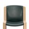 Model 300 Wood and Sørensen Leather Chairs by Joe Colombo, Set of 4, Image 4