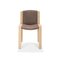 Model 300 Wood and Sørensen Leather Chairs by Joe Colombo, Set of 4, Image 7