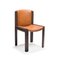 Model 300 Wood and Sørensen Leather Chairs by Joe Colombo, Set of 4 6