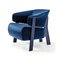 Back-Wing Armchairs in Wood, Foam and Fabric by Patricia Urquiola for Cassina, Set of 2, Image 3
