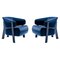 Back-Wing Armchairs in Wood, Foam and Fabric by Patricia Urquiola for Cassina, Set of 2 1