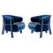 Back-Wing Armchairs in Wood, Foam and Fabric by Patricia Urquiola for Cassina, Set of 2, Image 1