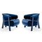 Back-Wing Armchairs in Wood, Foam and Fabric by Patricia Urquiola for Cassina, Set of 2 2