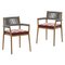 Dine Out Outside Chairs in Teak, Rope & Fabric by Rodolfo Dordoni for Cassina, Set of 2, Image 1