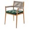 Dine Out Outside Chair in Teak, Rope and Fabric by Rodolfo Dordoni for Cassina, Image 1