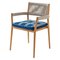 Dine Out Outside Chair in Teak, Rope & Fabric by Rodolfo Dordoni for Cassina, Image 1