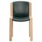 Chair 300 in Wood and Sørensen Leather by Joe Colombo 1