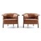 Back-Wing Armchairs in Wood, Foam and Leather by Patricia Urquiola for Cassina, Set of 2 2
