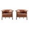 Back-Wing Armchairs in Wood, Foam and Leather by Patricia Urquiola for Cassina, Set of 2 1