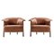 Back-Wing Armchairs in Wood, Foam and Leather by Patricia Urquiola for Cassina, Set of 2, Image 1