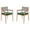 Dine Out Outside Chairs in Teak, Rope & Fabric by Rodolfo Dordoni for Cassina, Set of 2 1