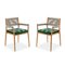 Sedie Dine Out in teak, corda e stoffa di Rodolfo Dordoni per Cassina, set di 2, Immagine 2