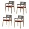 Dine Out Outside Chairs in Teak, Rope and Fabric by Rodolfo Dordoni for Cassina, Set of 4 1