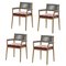 Dine Out Outside Chairs in Teak, Rope and Fabric by Rodolfo Dordoni for Cassina, Set of 4, Image 1