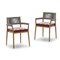 Sedie Dine Out in teak, corda e stoffa di Rodolfo Dordoni per Cassina, set di 4, Immagine 3