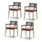 Sedie Dine Out in teak, corda e stoffa di Rodolfo Dordoni per Cassina, set di 4, Immagine 2