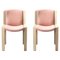 Chairs 300 in Wood and Kvadrat Fabric by Joe Colombo, Set of 2 1