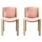 Chaises 300 en Bois et Tissu Kvadrat par Joe Colombo, Set de 2 1