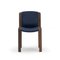 Model 300 Chairs in Wood and Kvadrat Fabric by Joe Colombo, Set of 6 3