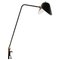 Mid-Century Modern Black Agrafée Table Lamp with Two Swivels by Serge Mouille 1