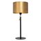 Svep Black Raw Brass Table Lamp from Konsthantverk, Image 1