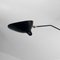 Lampada da soffitto Mid-Century moderna nera con tre braccia girevoli di Serge Mouille, Immagine 4