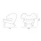 Pelican Chair Garnet Square Remix by Find Juhl 9