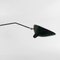 Mid-Century Modern Black Ceiling Lamp with Six White Rotating Arms by Serge Mouille 7