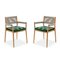 Dine Out Outside Chairs in Teak, Rope and Fabric by Rodolfo Dordoni for Cassina, Set of 6 3