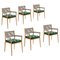 Dine Out Outside Chairs in Teak, Rope and Fabric by Rodolfo Dordoni for Cassina, Set of 6, Image 1